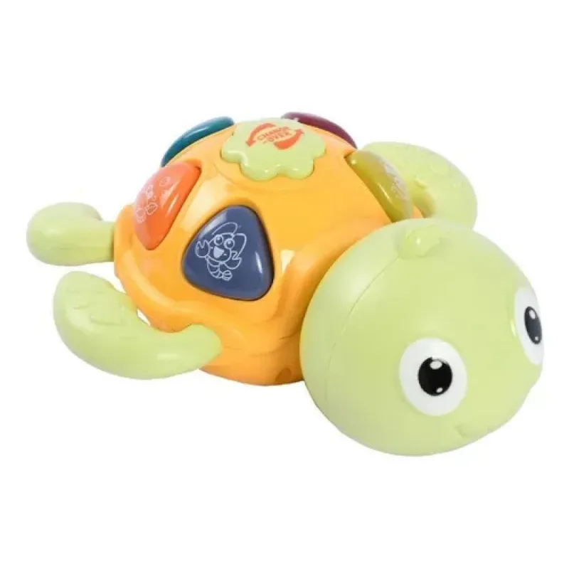 Brinquedo Bebe Tartaruga musical - verde e amarelo - SL268 TERRACO