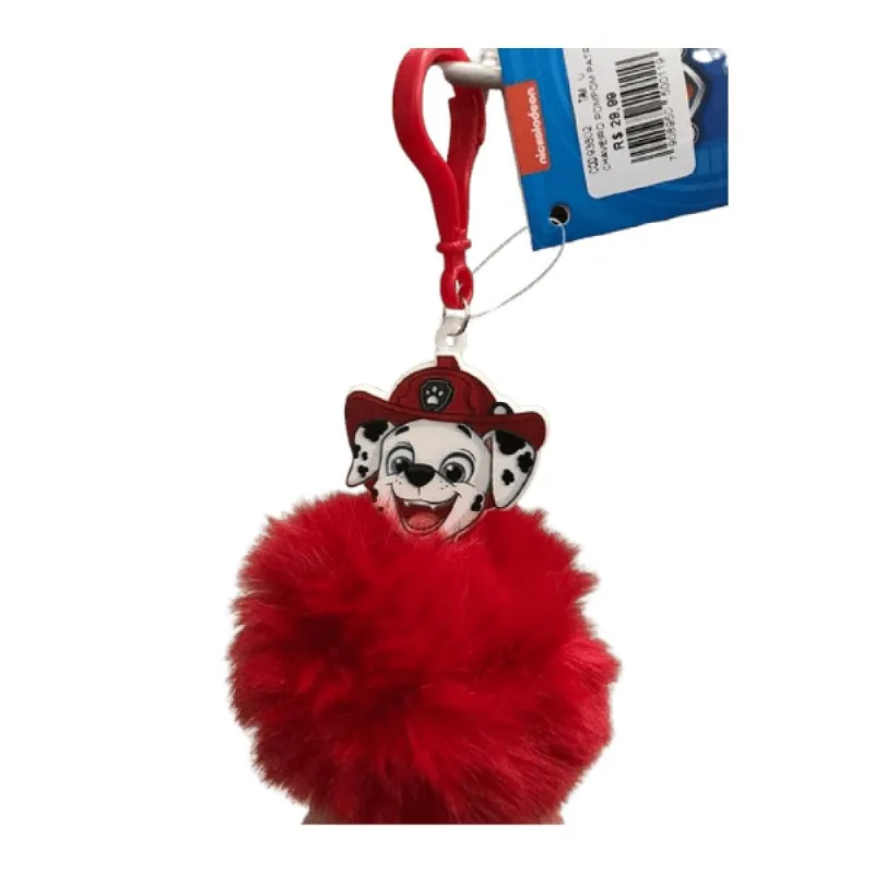 Chaveiro Pompom Patrulha Canina - Marshall TOYNG
