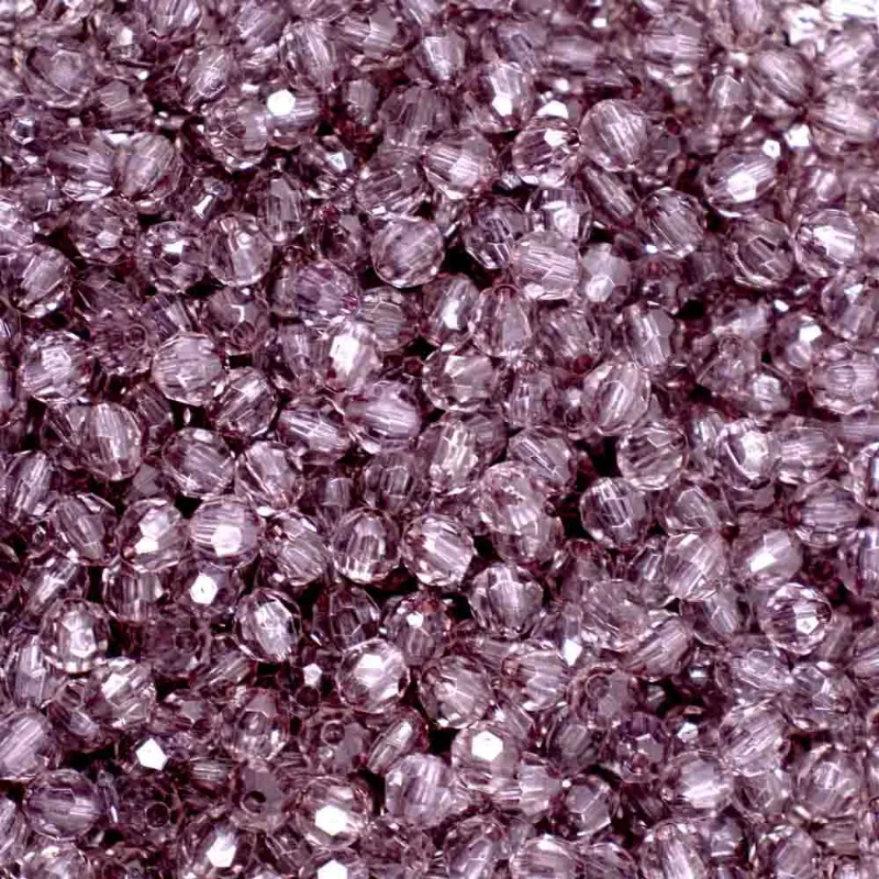 Bola Sextavada Passante 06Mm Em Acrilico Com 500Gr 070 - Fume