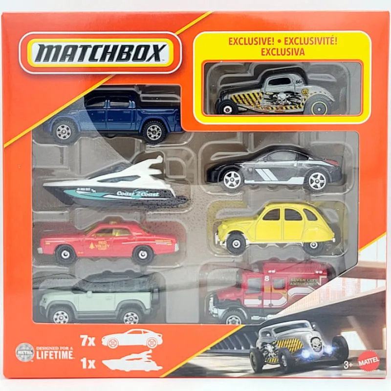 Carrinho - Matchbox Fusca Com 8 Carros MATTEL - Mattel