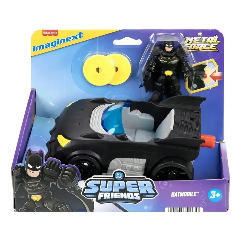 Carrinho - Imaginext Batmobile Friends DC Metal Force MATTEL