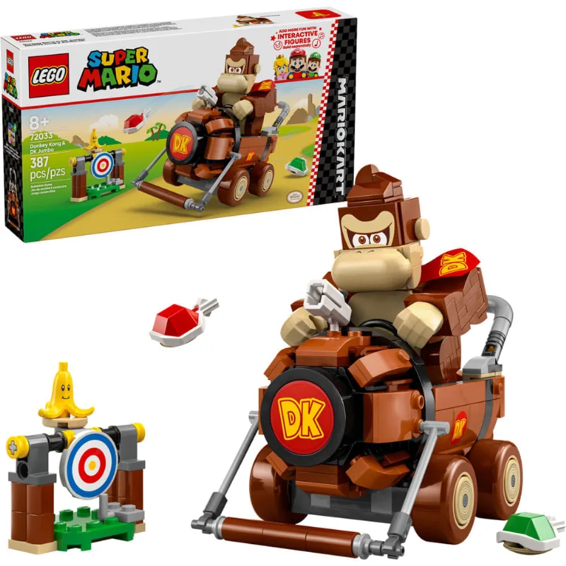 Blocos de Montar - Mario Kart – Donkey Kong e DK Jumbo LEGO DO BRASIL