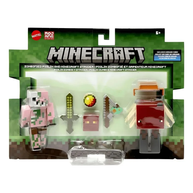 Boneco - Plglin Zumbi e Minecraft Strider MATTEL