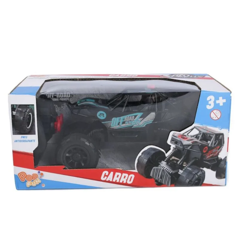 Carrinho - Controle Remoto Road City Preto e Azul HONGYAO
