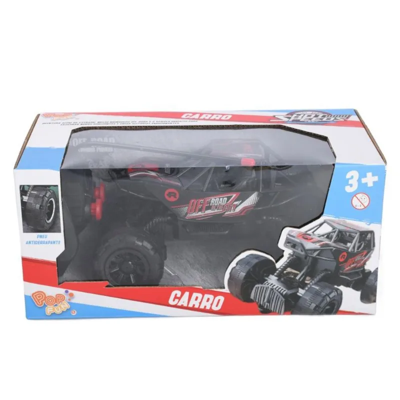 Carrinho - Controle Remoto Road City Preto e Vermelho HONGYAO