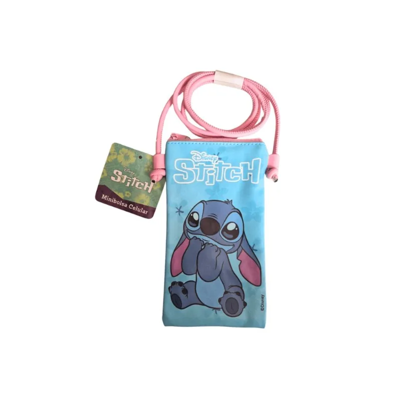 Bolsa - Tira Colo - Stitch Azul - TERRACO