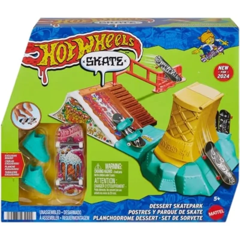 Pista - Skate de Dedo - Hot Wheels - Dessert Skatepark MATTEL - HOT WHEELS