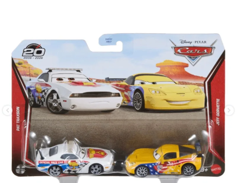Carrinhos Disney Cars Carros - Pat Traxson Jeff Gorvette - MATTEL - Mattel