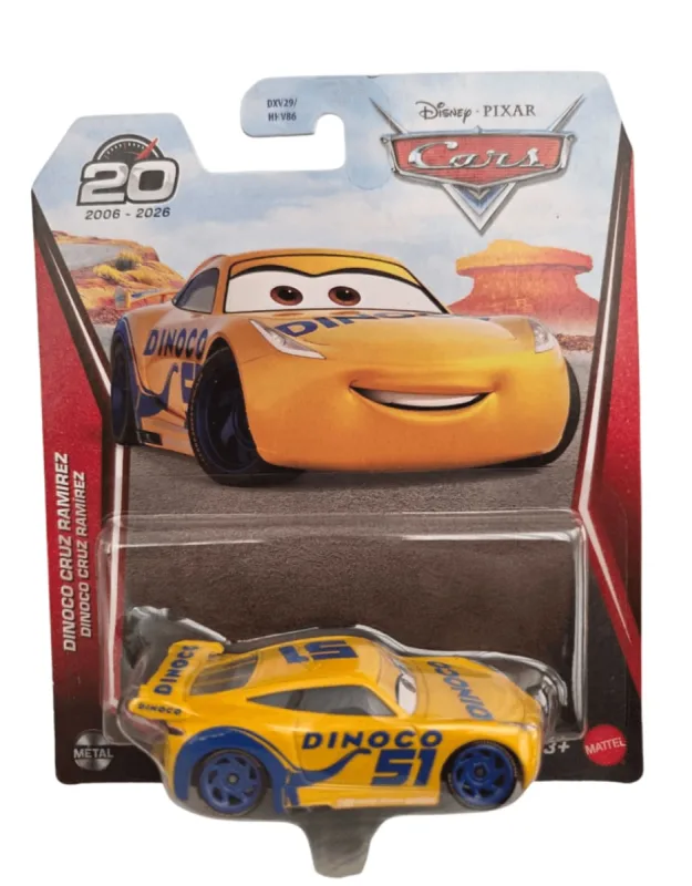 Carrinho - Carros Disney Pixar - Dinoco Cruz Ramirez - MATTEL - Mattel