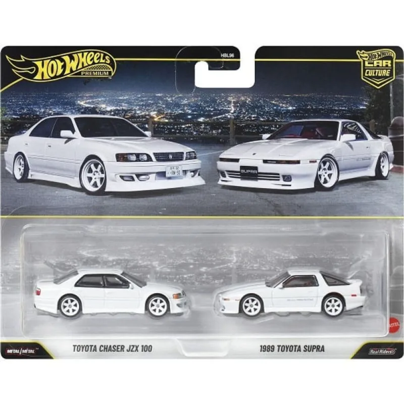 Conjunto - Hot Wheels Premium - Car Culture - Toyota Chaser JZX 100 e 1989 Toyota Supra - MATTEL