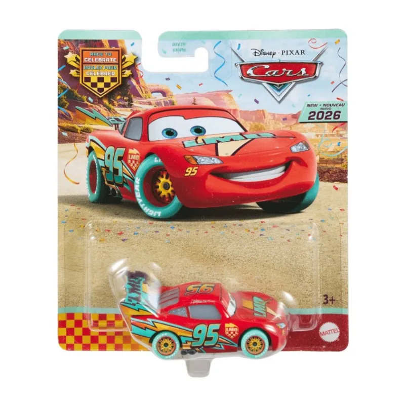 Carrinho - Disney Pixar Cars - Relampago Mcqueen Celebratre - MATTEL