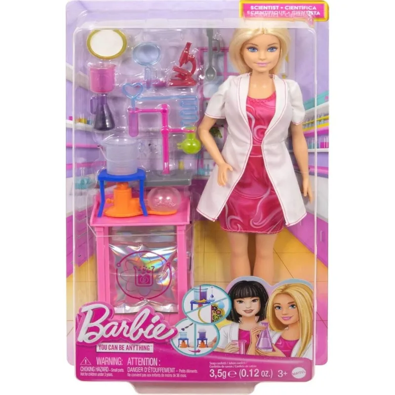 Boneca - Barbie Cientista Com Laboratorio MATTEL
