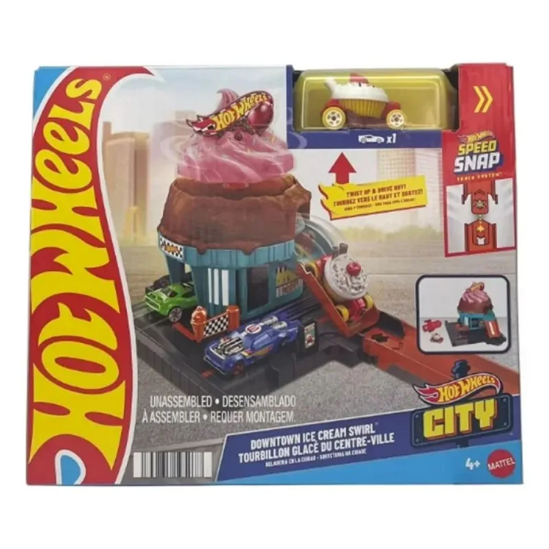Pista - Hot Wheels City - Sorveteria na Cidade - MATTEL