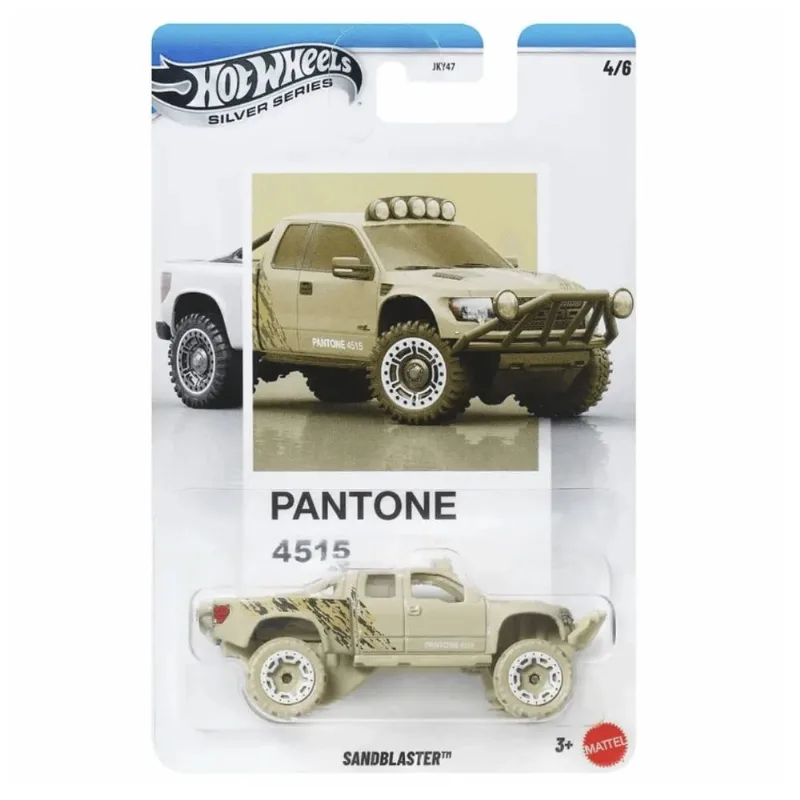 Carrinho - Hot Wheels - Silver Series - Pantone 4515 - Sandblaster - MATTEL