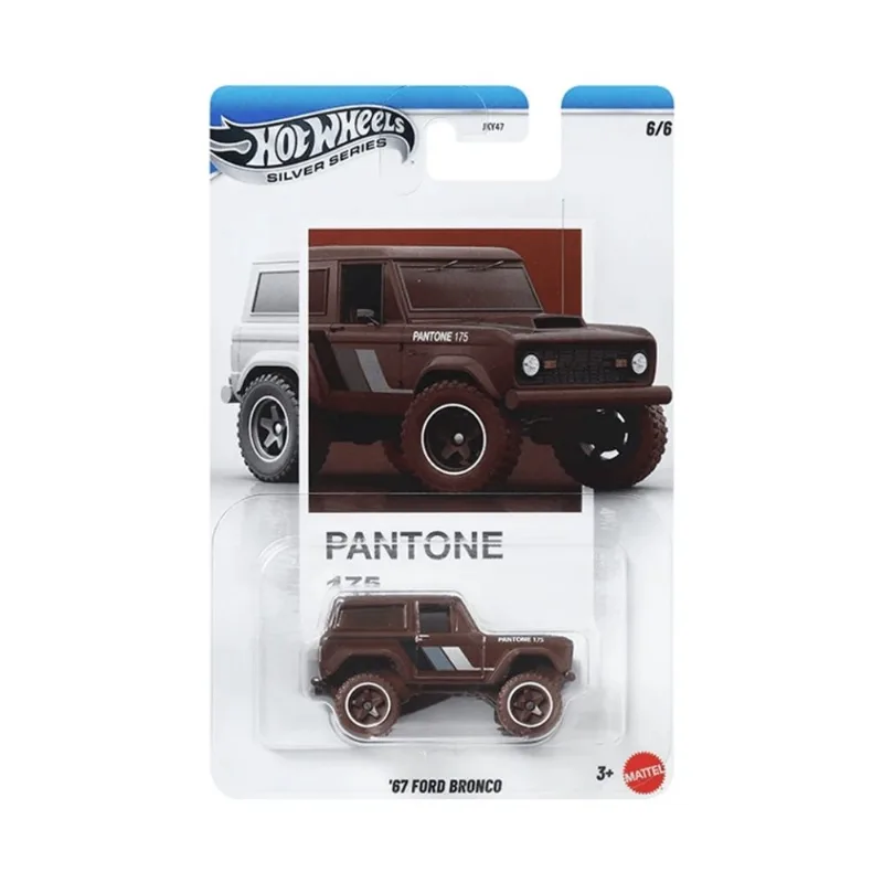 Carrinho - Hot Wheels - Silver Series - Pantone 175 - 67 Ford Bronco - MATTEL
