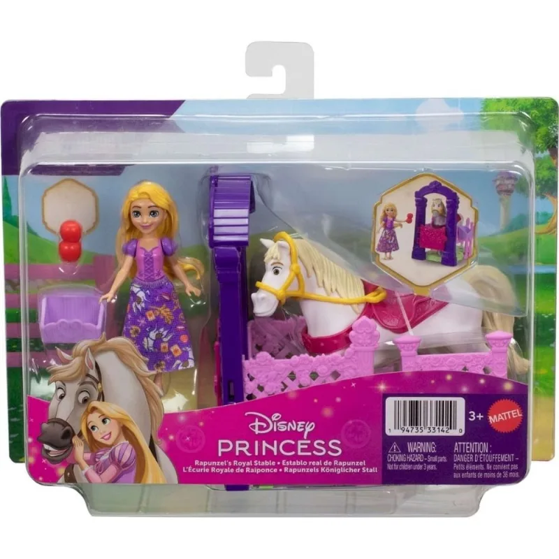 Mini Boneca - Estabulo Real da Rapunzel - MATTEL