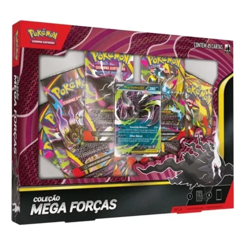 Jogo de Cartas - Pokemon - Box Colecao Mega Forcas - Darkrai - COPAG DA AMAZONIA