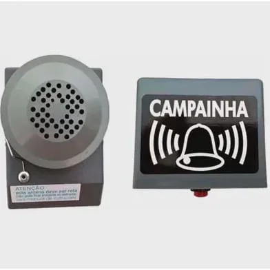 Campainha Sem Fio Alcance 40m Cinza - Não Disponível