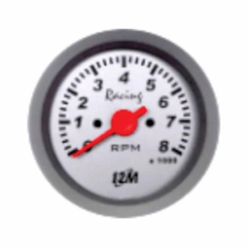 12M40095 CONTAGIRO UNIVERSAL 8000RPM 52MM 1 BOBINA FUNDO BRANCO ARO PRETO Fornec: 12M Qtd p/ Emb: 1
