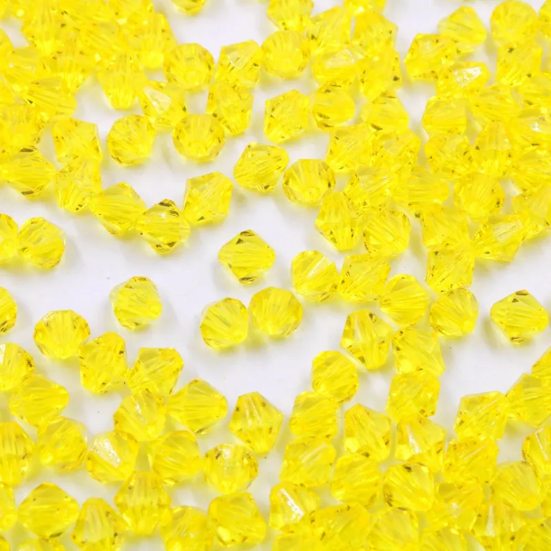 Balaozinho Passante 08Mm Em Acrilico Com 500Gr 022 - Amarelo 22