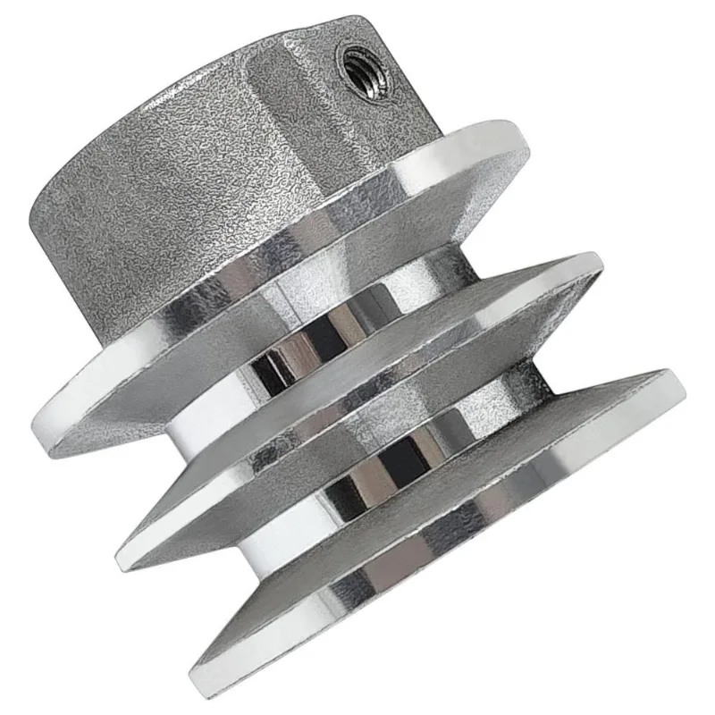 Polia Alumínio 60mm 2va Eixo 3/4" 19,05mm Motores Gasolina