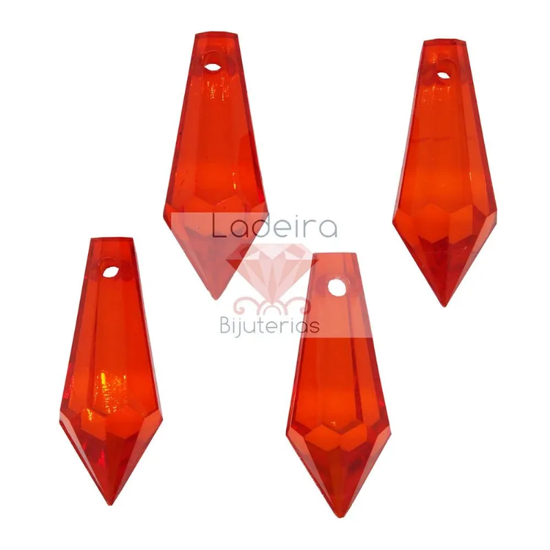 PONTEIRA PIRULITO 14X37MM EM ACRILICO COM 500GR 012 - Vermelho 12