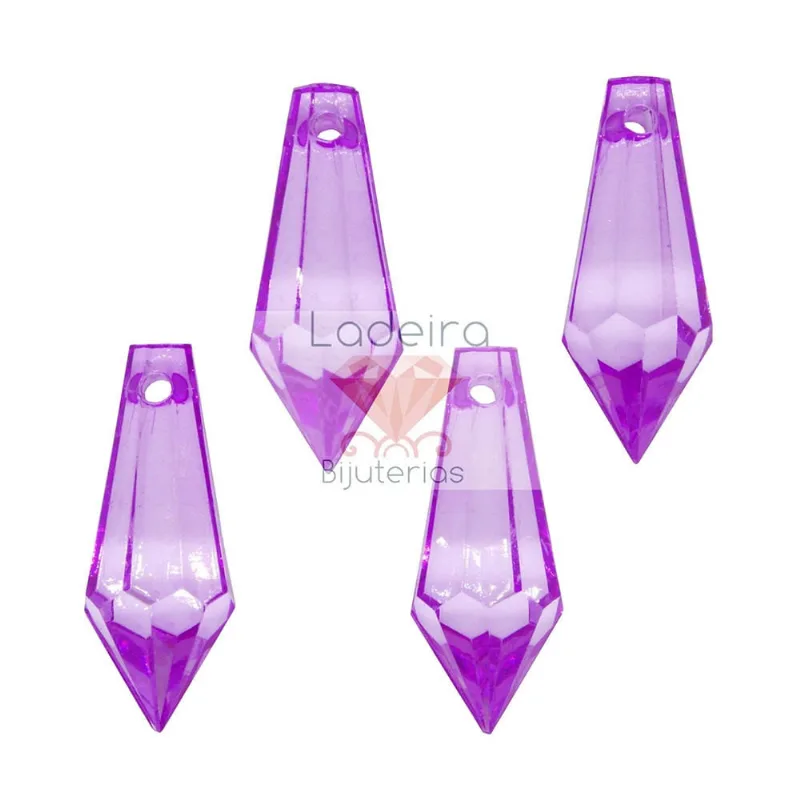 PONTEIRA PIRULITO 14X37MM EM ACRILICO COM 500GR 048 - Lilas 048