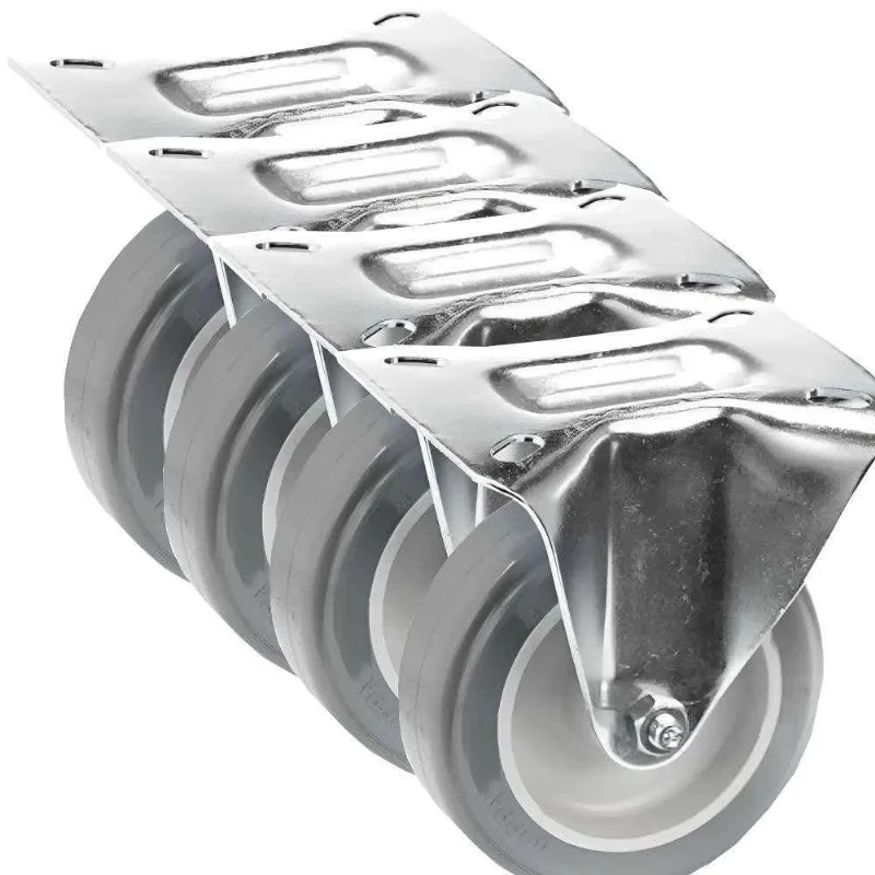 Rodizio Fixo Pvc L12 150mm Para Até 85kg Fl612-bp Schioppa