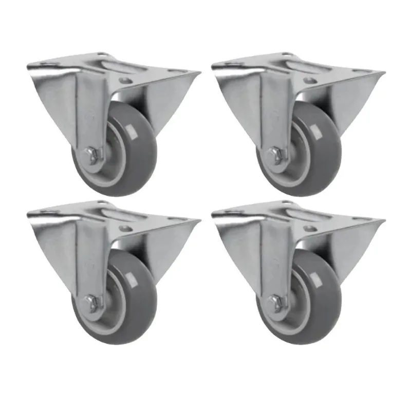 Rodizio Fixo Pvc 75mm Até 60kg 4 Unidades Schioppa