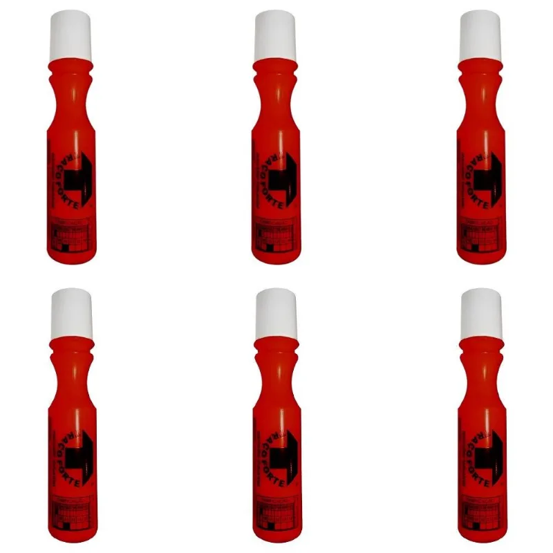 Kit Com 6 Marcadores Industriais 3mm Vermelho 60ml M26-vm60-3 Baden