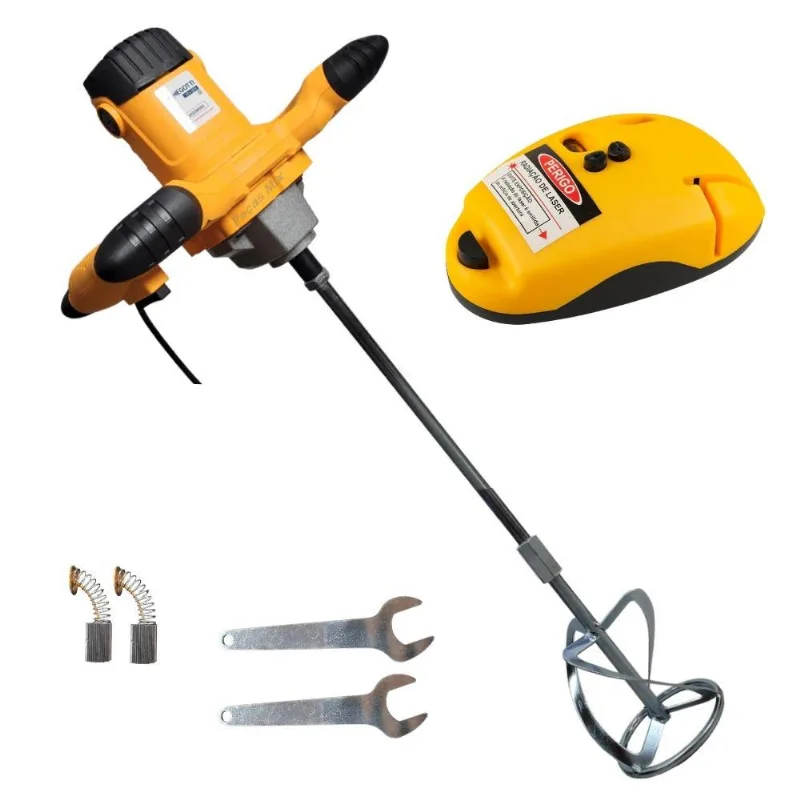 Misturador Argamassa 1200w + Nível A Laser 9rz Profissional-110v