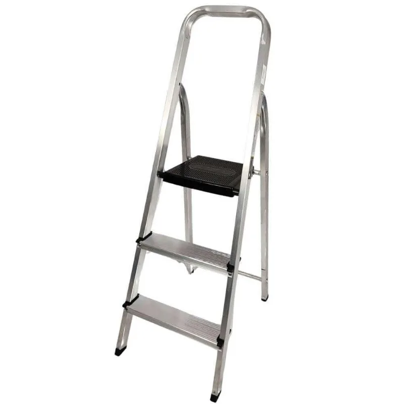 Escada Doméstica 3 Degraus em Alumínio Até 120 KG EVE1023 EVALD