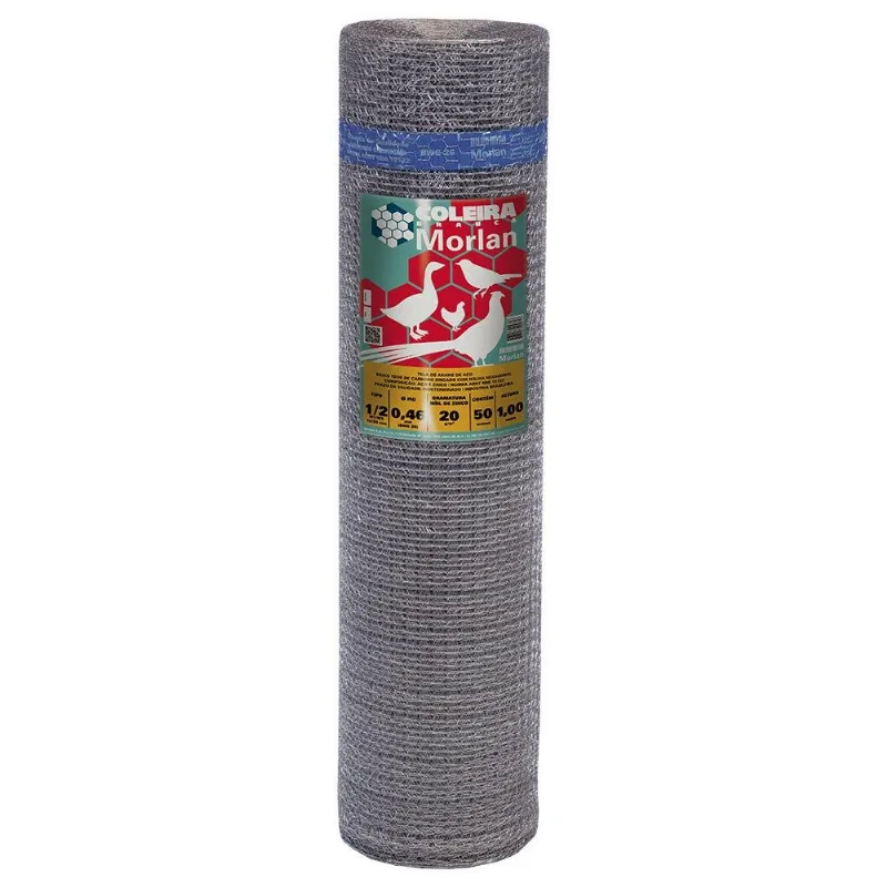 Tela Para Viveiro Hexagonal 1 X 50 Metros Fio 26 Morlan