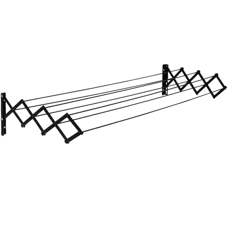 Varal Sanfonado Aço 1 M x 46 CM Preto 006020 MOR - Mor