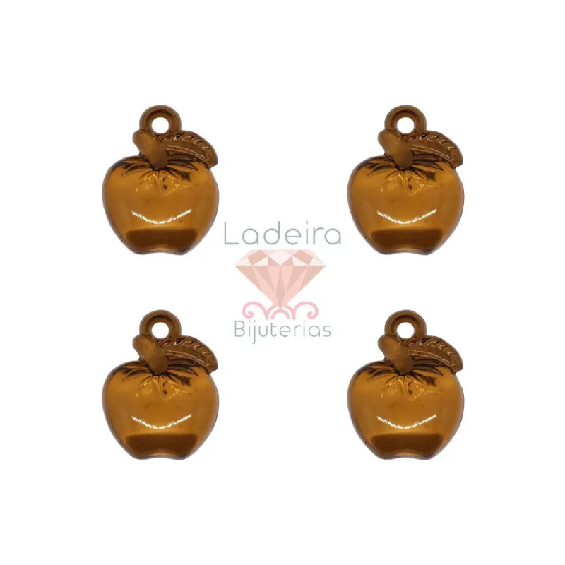 Pingente Maça 18X36mm Em Acrilico Com 500Gr 059 - Marrom 1