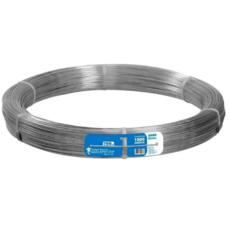 Arame Ovalado De Aço Para Cerca 1.000 Metros 3 X 2,40 Mm Morlan