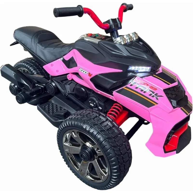 Quadriciclo Elétrico Tank 12v Bangtoys Rosa