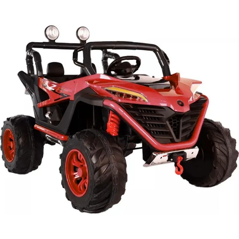 Quadriciclo Elétrico Jipe 4x4 2 Lugares 12v Bangtoys Vermelho