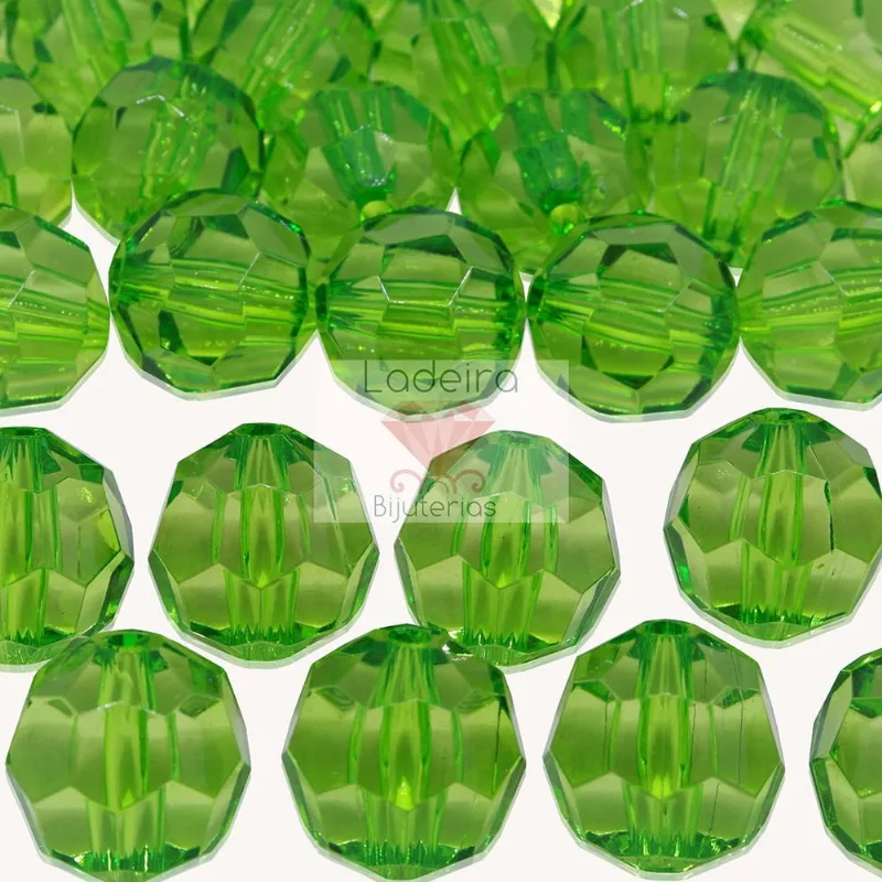 Bola Sextavada Passante 22MM em Acrilico com 500GR 034 - Verde Bandeira 20