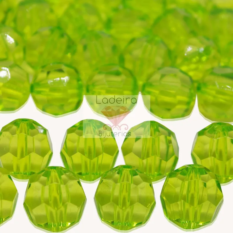 Bola Sextavada Passante 22MM em Acrilico com 500GR 036 - Verde 036