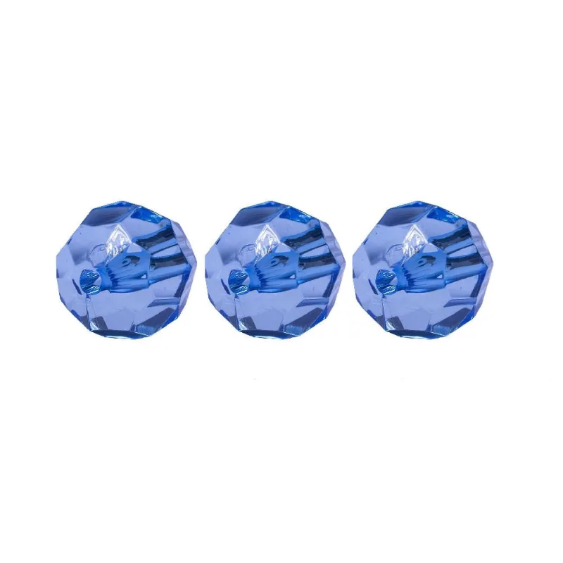 Bola Sextavada Passante 22MM em Acrilico com 500GR 042 - Azul 42