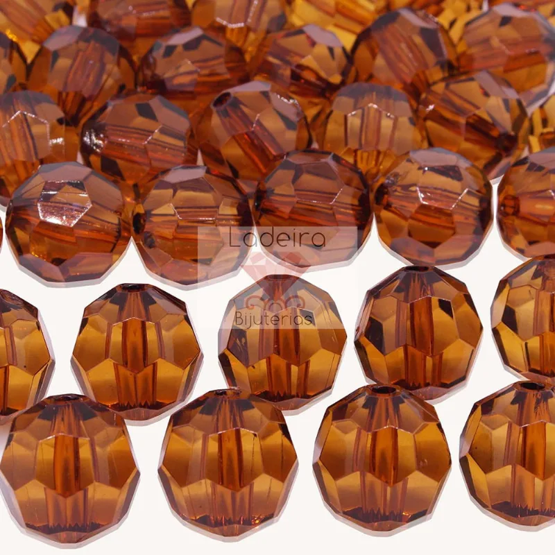 Bola Sextavada Passante 22MM em Acrilico com 500GR 059 - Marrom 1