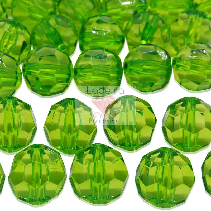 Bola Sextavada Passante 18MM em Acrilico com 500GR 036 - Verde 036