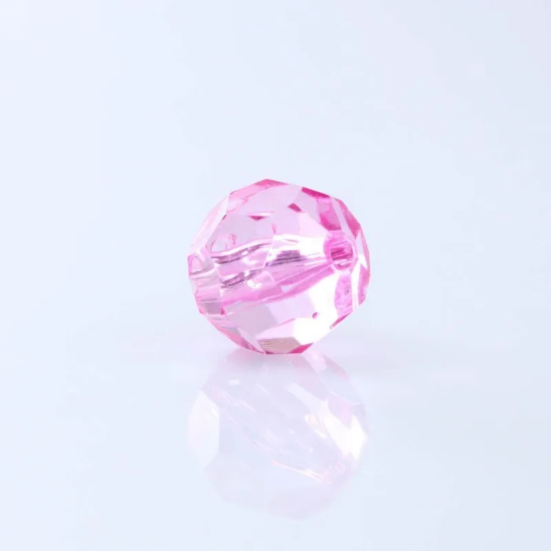 Bola Sextavada Passante 20MM em Acrilico com 500GR 007 - Rosa Pink