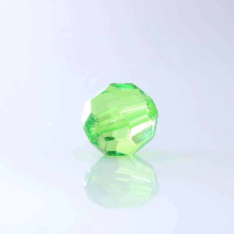 Bola Sextavada Passante 20MM em Acrilico com 500GR 034 - Verde Bandeira 20