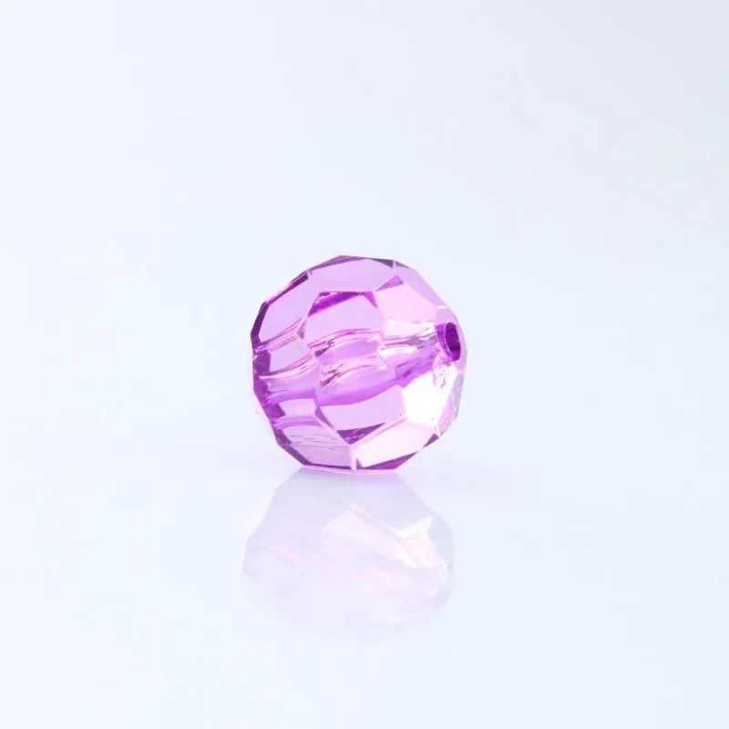 Bola Sextavada Passante 20MM em Acrilico com 500GR 048 - Lilas 048