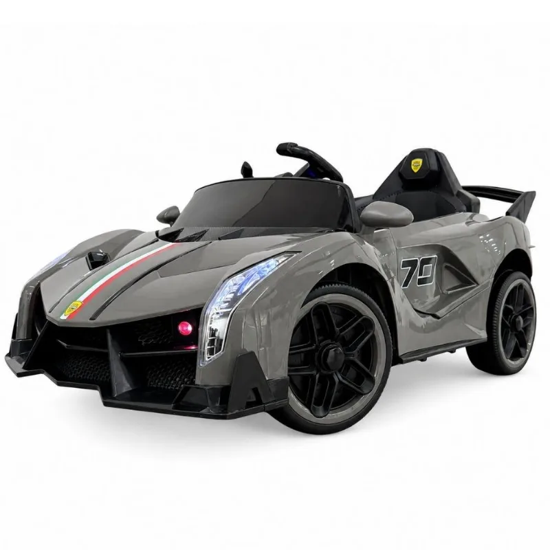 Carrinho Elétrico Infantil Veneno S. Sport 12v 3609 Unitoys Cinza