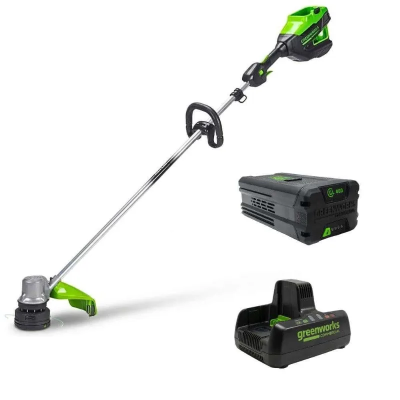 Roçadeira Brushless 82V com Bateria 4,0Ah + Carregador Bivolt GREENWORKS