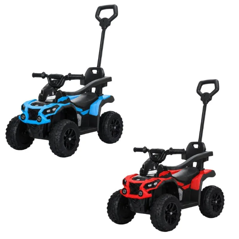Quadriciclo Infantil Com Empurrador Pushbar Bangtoys Azul