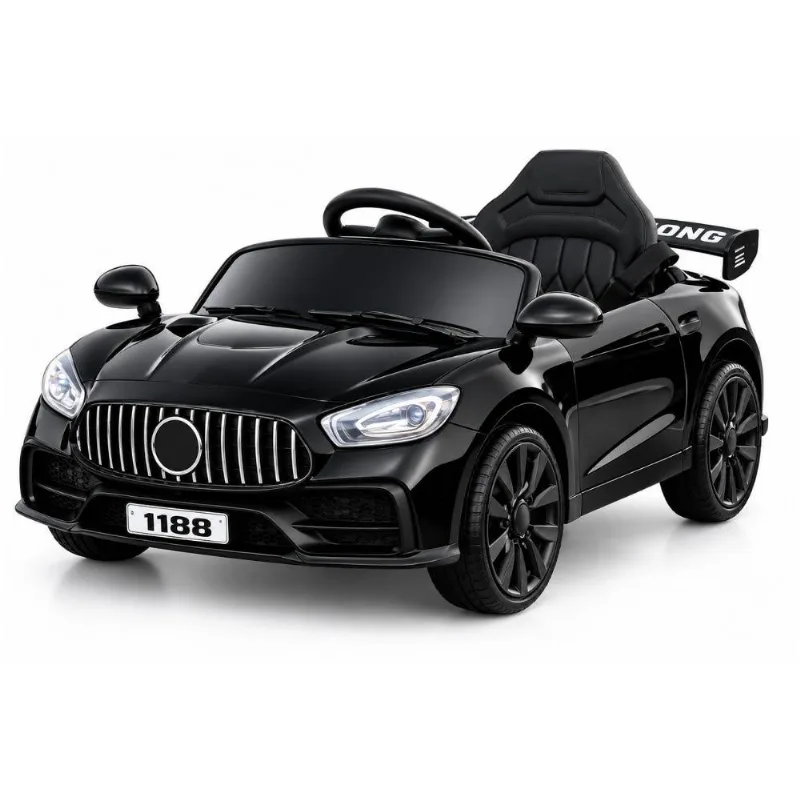 Carrinho Elétrico Infantil Mini Storm 12v Com Controle Remoto Bang Toys Preto